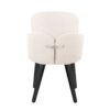 Dahlia - Contemporary Dining Chair (Set of 2) - Black / Cream - Image 5
