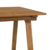 Contemporary Solid Wood Slat Top Patio Dining Table - Black Wash - Image 4
