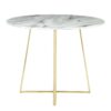 Cosmo - Contemporary / Glam Dining Table - Gold / White - Image 4