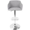 Daniella - Contemporary Adjustable Barstool With Swivel - Light Gray - Image 5