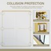 Double Sliding Shower Door, Semi Frameless Bypass Bathroom Sliding Door With 1 / 4" (6Mm) Tempered Glass For Walk In Shower - Brushed Gold - Image 6