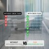 Interlocking Deck Tiles Plastic Waterproof Outdoor All Weather Anti-Slip Bathroom Shower Balcony Porch Strong Weight Capacity Upto 6613 Lbs, Rosette Pattern Pack Of 12 - Gray - Image 9