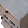 Glazed Bedside Table - Stone White - Image 7