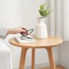 Round Small End Table, Side Table For Bedroom & Balcony - Natural - Image 8