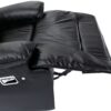 2 Seater Home Theater Recliner Manual Recliner Chair With A Led Light Strip Two Cup Holders And A Storage Box For Living Room - Black - Image 21