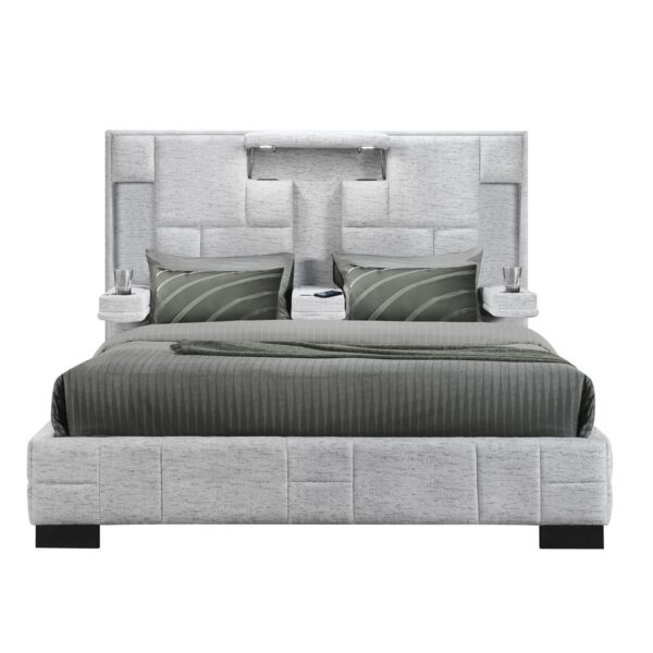 Yaris - King Bed - Gray