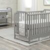 Celeste - 3 In 1 Convertible Island Crib - Light Gray - Image 7