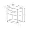 Accent Table, Side Modern - Taupe - Image 6