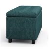 Cosmopolitan - Storage Ottoman - Teal - Image 4