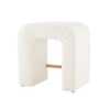 Boucle Stool (Set of 2), Dining Chairs For Home Kitchen Island - White - Image 5