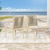 Cordoba - Dining Chair (Set of 2) Comfortable Armless Chairs - Beige - Image 19
