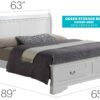 Louis Phillipe - Queen Elegant Storage Bed - White - Image 5