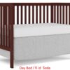 Crib 5 In 1 Convertible, Converts From Baby Crib To Toddler Bed, Fits Standard Full Size Crib Mattress - Espresso - Image 15