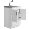 Cardinal - Laundry Cabinet With Faucet And Stainless Steel Sink - White - Image 2