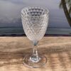 Diamond Cut Plastic Wine Glasses (Set of 4), Bpa Free Acrylic, Unbreakable Red & White Wine Glasses, 12Oz - Clear - Image 6