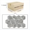 Hexagon Carrara Marble Tile For Wall And Floor Honed Stone (Set of 12) - Natural / Gray - Image 5