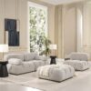 Marcel - Bubble Modular Modern Cocktail Ottoman - Pebble Gray - Image 11