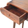 Curved Edge Console Table - Walnut - Image 5