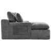 Cloud Sectional Sofa Upholstered Sofa Couch With Double-Layer Cushion And Side Pockets, Free Combined Sectional Sofa Full Compressed Sofa For Living Room - Gray - Image 23