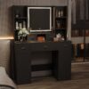 43.31" Newly Designed Smart Mirror Dressing Table With Drawers And Storage Cabinet, Dressing Table With Dressing Pad For Bedroom, Dressing Room - Black - Image 7