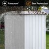 6Ftx8Ft Garden Sheds Outdoor Storage Sheds - White / Coffee - Image 5