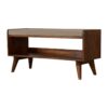 Nordic Storage Bench - Chestnut / Mud Linen - Image 3