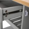 Contemporary Kitchen Cart With Wheels - Gray - Image 13