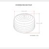 Vivienne - Round Pouf - Turquoise - Image 7