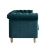 Chesterfield - Velvet Sofa 84.65" For Living Room - Green - Image 5