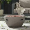 Bowl Shaped Propane Fire Pit 40000 Btu (Tank Cover Not Included) - Light Gray - Image 6