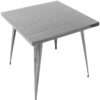Austin - Industrial Dining Table - Silver - Image 4