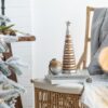Christmas Ball Ornaments, Wood Decorative Hanging Ball Christmas Tree Ornaments For Holiday Party Decorations (Set of 4) - Brown - Image 14