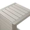 Aluminum Outdoor Side Table, C Shaped End Table, Outside Small Table For Patio - Silver - Image 15