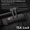 Luggage With Tsa Lock Spinner Wheels Hardside Expandable Luggage Travel Suitcase Check In Luggage ABS 24" - Black - Image 6