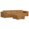 Rex - 3 Seater Sofa And Ottoman - Sienna - Image 3