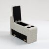 Modular Sofa Coffee Table Module With Storage Function, Cupholders, USB Ports For Living Room Apartment - Beige - Image 8