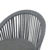 Modern Swivel Wicker Lounge Chair Set With Rattan And Iron Frame, Round Design - Gray - Image 11