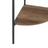 Modern Industrial Corner Bookshelf - Rustic Oak - Image 3
