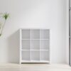 Acadian - 9 Cube Bookcase And Storage Unit - White - Image 2