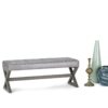 Salinger - Large Ottoman Bench - Distressed Gray Taupe - Image 9