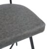 Retro Swivel Counter Stools (Set of 2) Counter Stools With Iron Frame, Sponge Cushion, Footrest, Suitable For Kitchen - Gray - Image 13