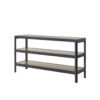 Console Table With Metal Insets - Black - Image 2