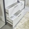 Fiona - Freestanding 3 Tower Wood Closet System With Metal Frame 7 Shelf Walk - White - Image 5