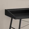 Computer Desk For Home Office, Laptop, Storage Shelves, Contemporary - Black - Image 8