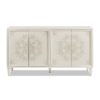 Mahal - Hand Painted Mandala Lacquered Sideboard - Ivory Off-White - Image 2
