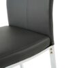 Modern Dining Chair (Set of 2), Upholstered With Cloth And Electroplated Metal Legs For Home Furniture - Charcoal Gray - Image 8