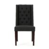 Contemporary Dining Chair (Set of 2) With Tufted Design - Charcoal - Image 8