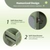 Bathroom Vanity With A Soft Close Glass Door, Adjustable Shelves, And Three Drawers - Green - Image 6