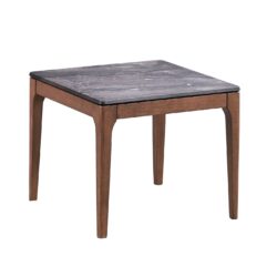 Bevis - Engineered Stone Top End Table - Black