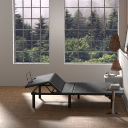 Btx4 - Flex Head King Adjustable Bed Base With Head And Foot Position Adjustment - Black / Gray